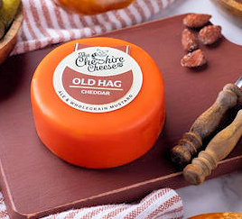 CHESHIRE OLD HAG PORTER MUSTARD CHEDDAR 200G