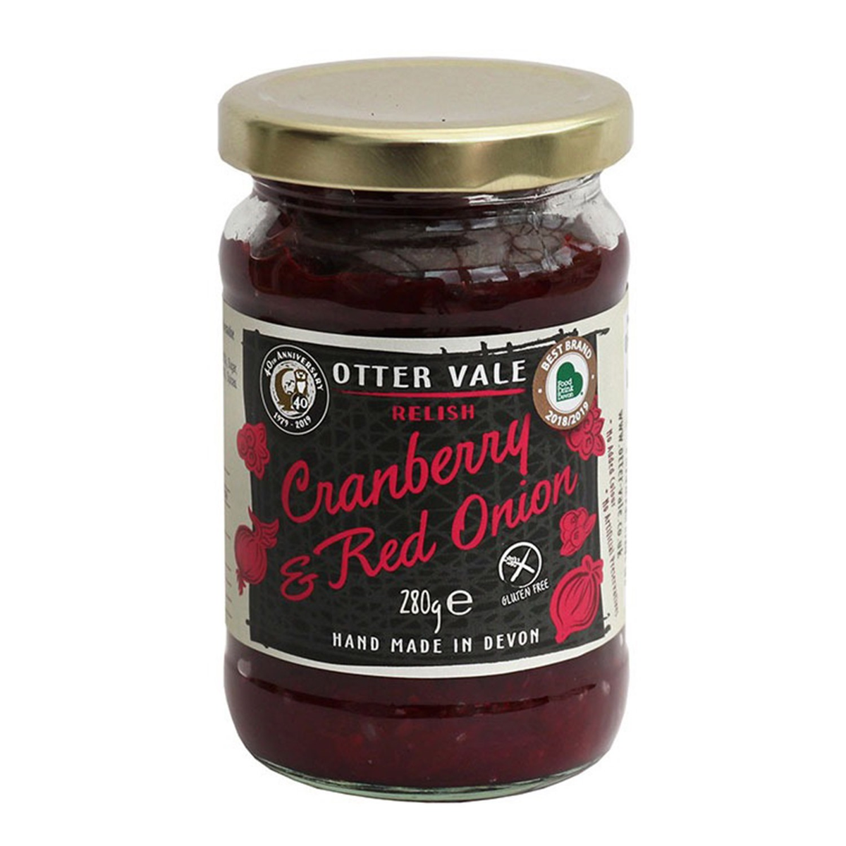 OTTERVALE RELISH CRANBERRY RED ONION 290G