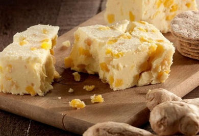 WHITE STILTON WITH MANGO AND GINGER