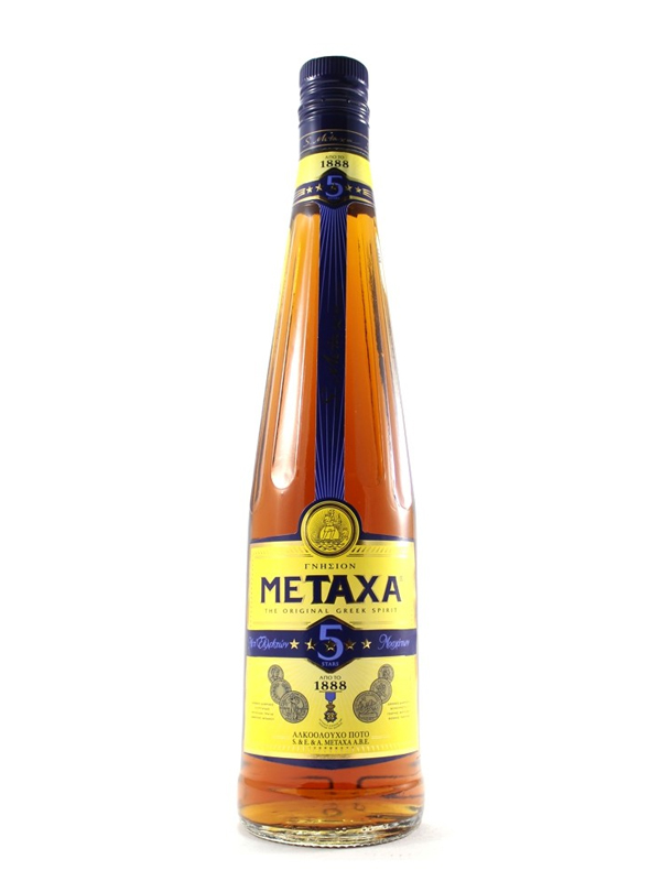 METAXA 5 STAR BRANDY 70CL 38%