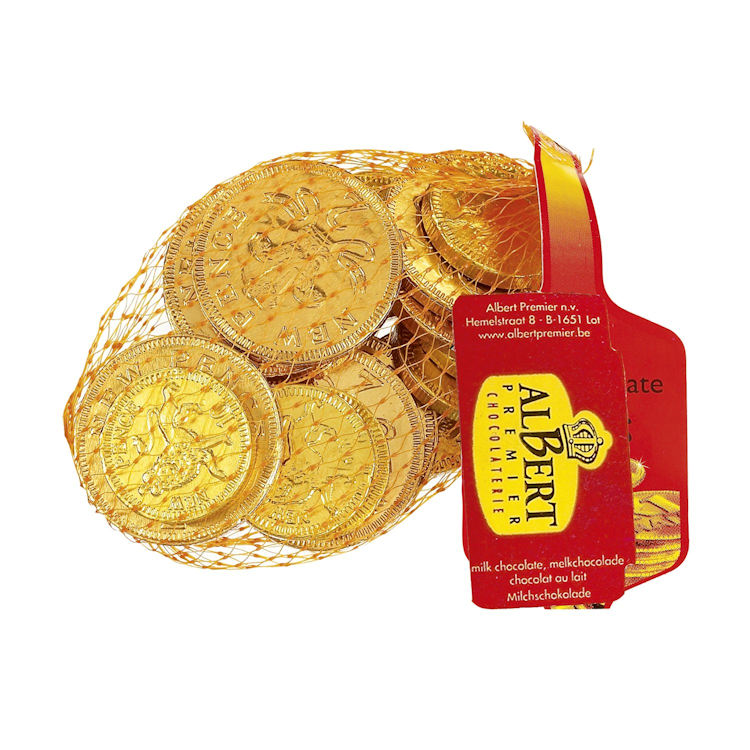 ALBERT PREMIER 75G MILK CHOCOLATE COINS