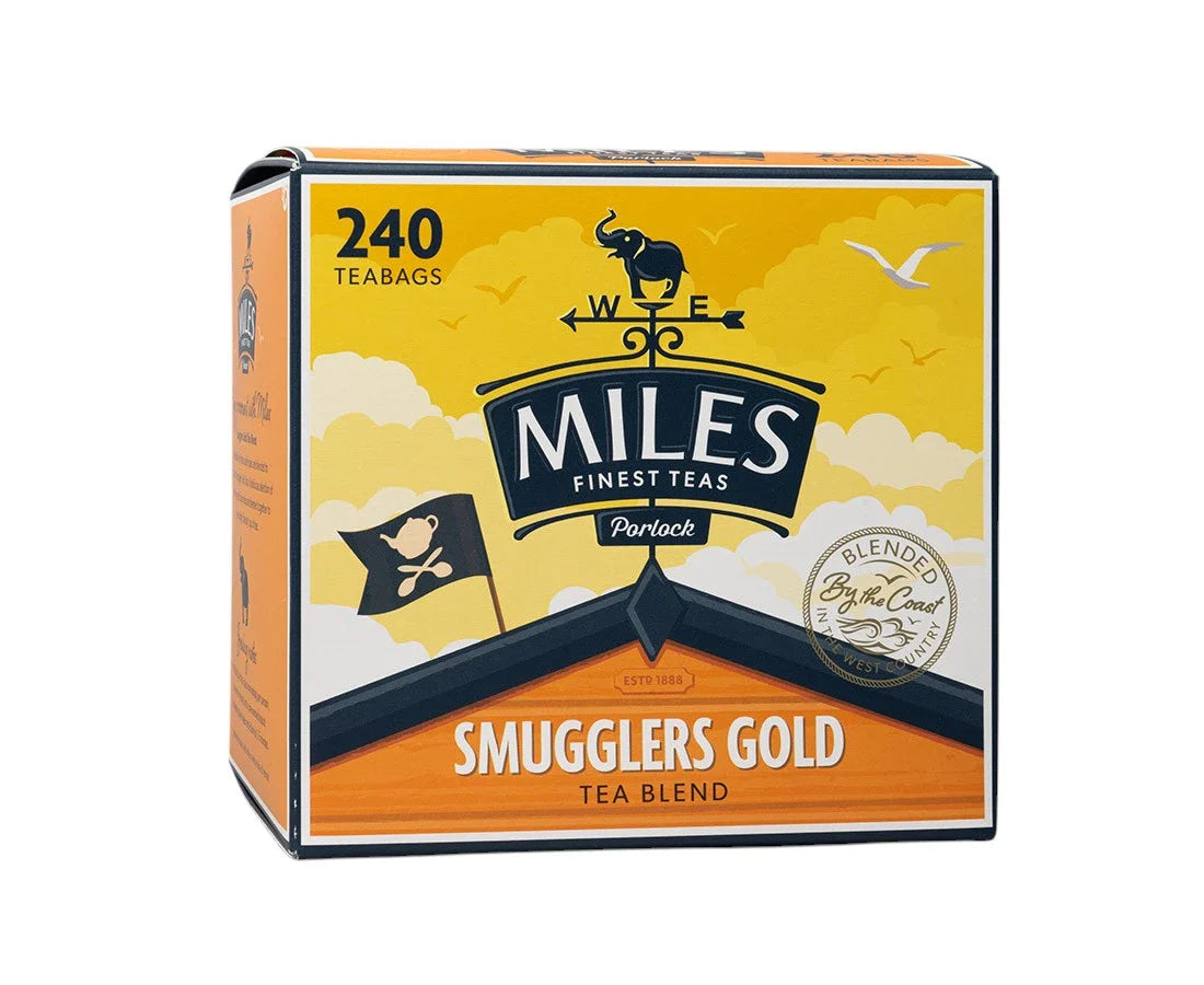 MILES TEABAGS/240 PC SMUGGLERS GOLD BLEND 750G