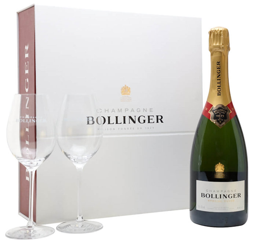 BOLLINGER SPECIAL CUVEE CHAMPAGNE GIFTBOX GLASSES