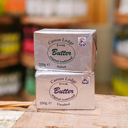 CARRON LODGE UNSALTED BUTTER 250G