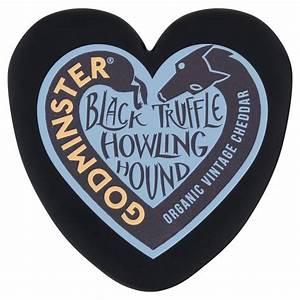 GODMINSTER ORGANIC TRUFFLE CHEDDAR HEART 200G