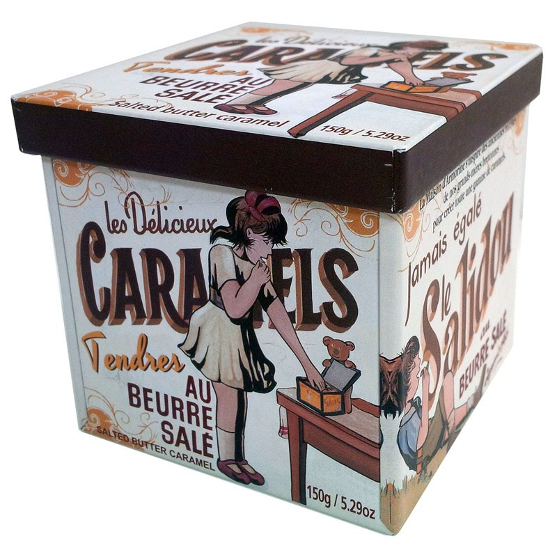 LA MAISON D'ARMORINE SALTED CARAMELS GIFT TIN 150G
