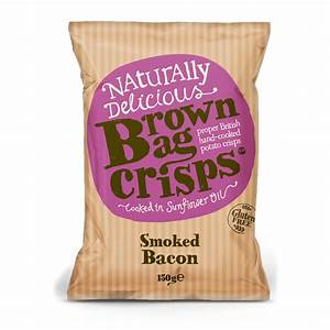 BROWN BAG CRISPS 150G BACON