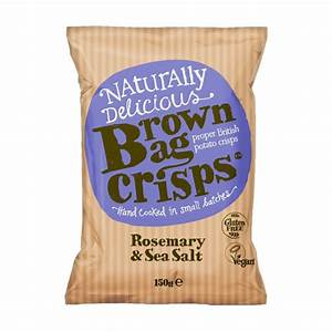 BROWN BAG CRISPS 150G ROSEMARY SEASALT