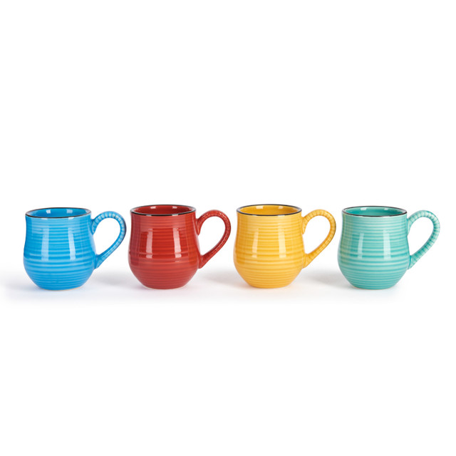 LA CAFETIERE ESPRESSO MUG SET OF 4 BRIGHTS