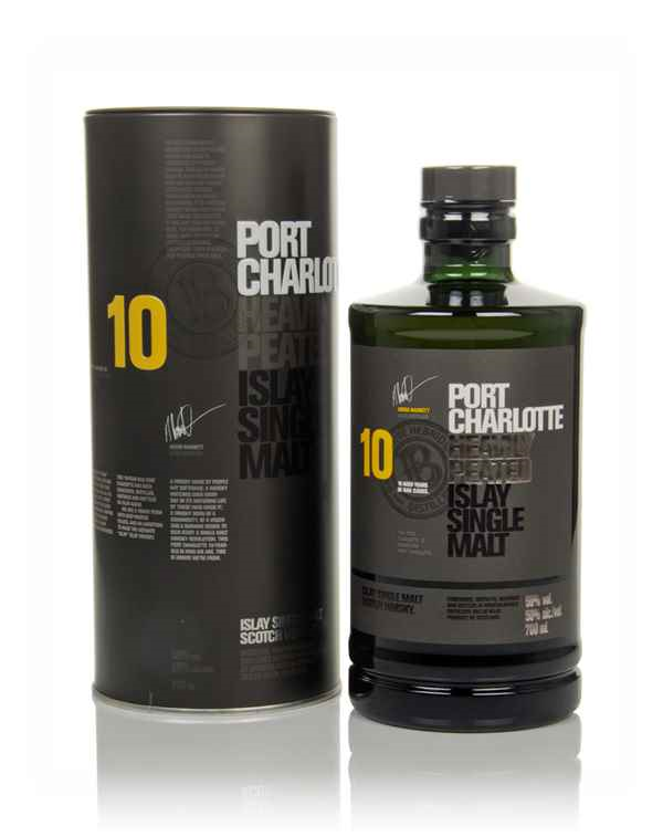 PORT CHARLOTTE 10 HEAVILY PEATED ISLAY MALT 70CL 50%