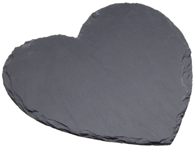 ARTESA SLATE SERVING PLATE HEART 25CM