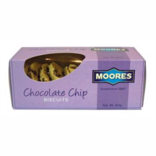 MOORES 150G CHOC CHIP BISCUITS