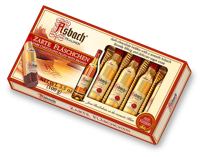 ASBACH BRANDY CHOCOLATE BOTTLES 100G 8PC