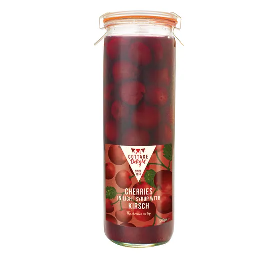 COTTAGE DELIGHT CHERRIES WITH KIRSCH 580G