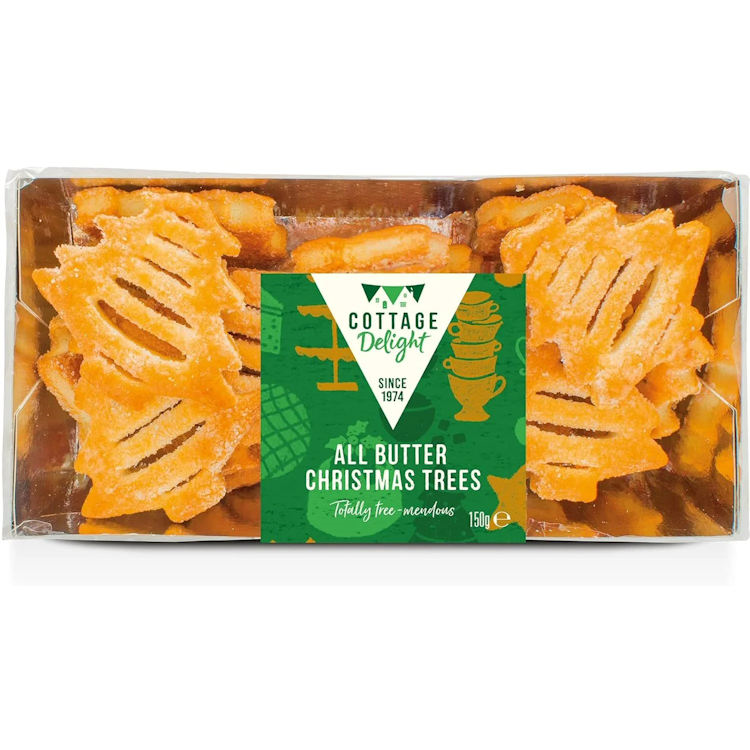 COTTAGE DELIGHT ALL BUTTER CHRISTMAS TREES 150G
