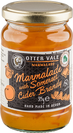 OTTERVALE SOMERSET CIDER BRANDY MARMALADE 350G