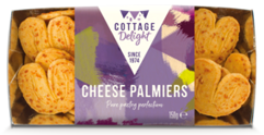 COTTAGE DELIGHT CHEESE PALMIERS 150G