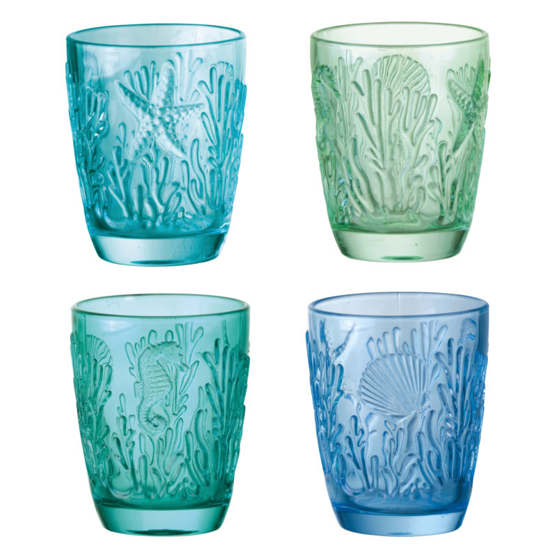 ARTLAND MARINE TUMBLERS SET OF 4