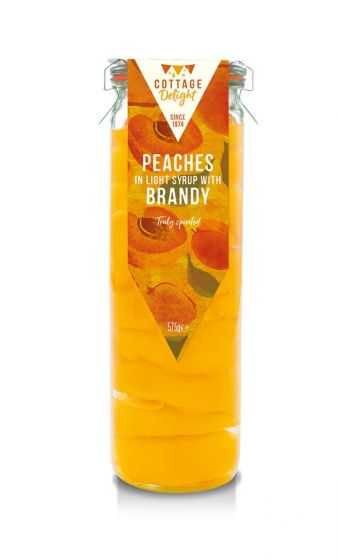 COTTAGE DELIGHT PEACHES IN BRANDY 575G