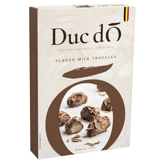 DUC D`O MILK CHOCOLATE TRUFFLES 200G FLAT BOX