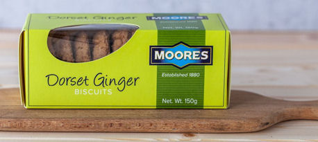 MOORES 150G DORSET GINGERS BISCUITS