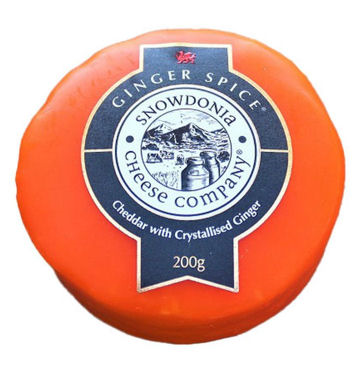 SNOWDONIA GINGER SPICE WAX CHEDDAR 200G