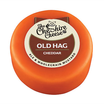 CHESHIRE OLD HAG PORTER MUSTARD CHEDDAR 200G