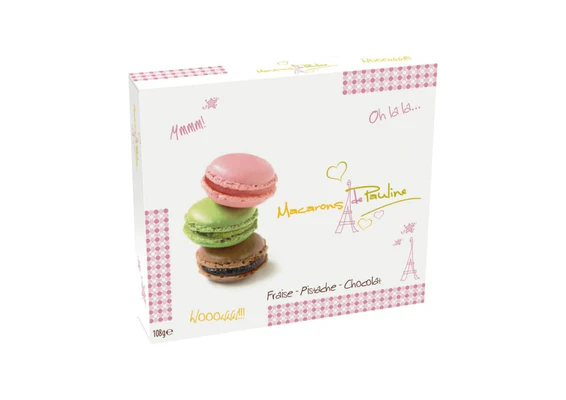 MACAROONS DE PAULINE GIFTBOX 108G 9PC