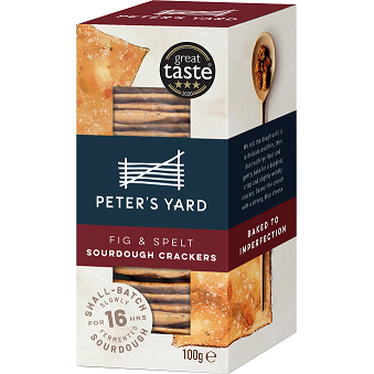 PETERS YARD FIG & SPELT SOURDOUGH CRACKERS 90G
