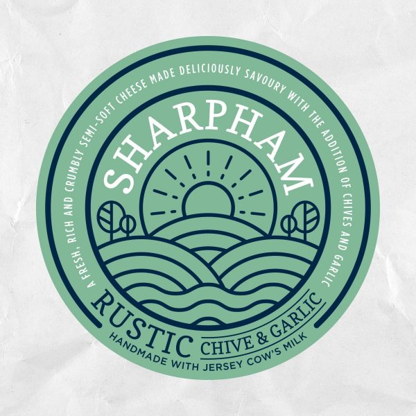 SHARPHAM RUSTIC WITH CHIVES & GARLIC CHEESE