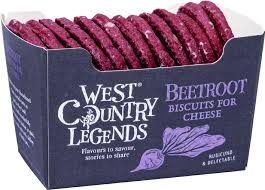 WEST COUNTRY LEGENDS BEETROOT BISCUITS FOR CHEESE 100G