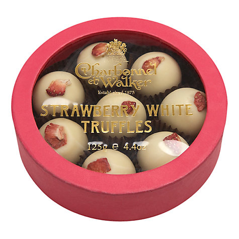 Charbonnel Walker Strawberry White Chocolate Truffles 125g