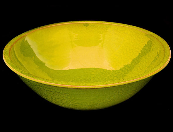 Collectively Artisan Deep Serving Bowl Lime Green
