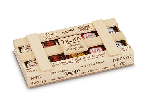Duc D`O Liqueur Chocolates 125g Wooden Box