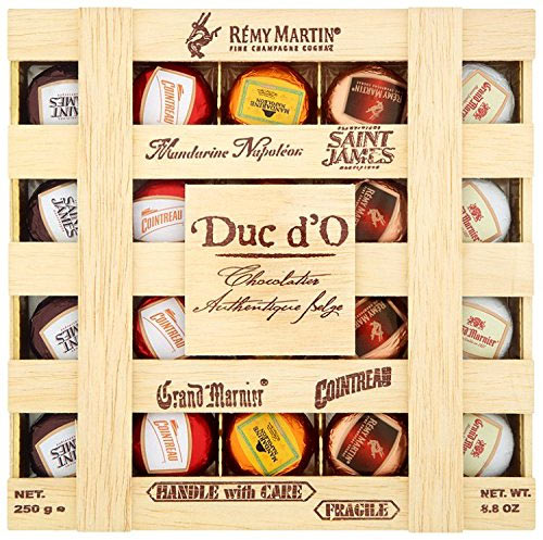 Duc d`O Liqueur Chocolates 250g Wooden Box