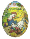 Decorated Cardboard Easter Egg (12cm)
