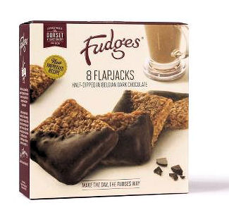 Fudges Flapjack In Belgian Chocolate 8PC (image 1)
