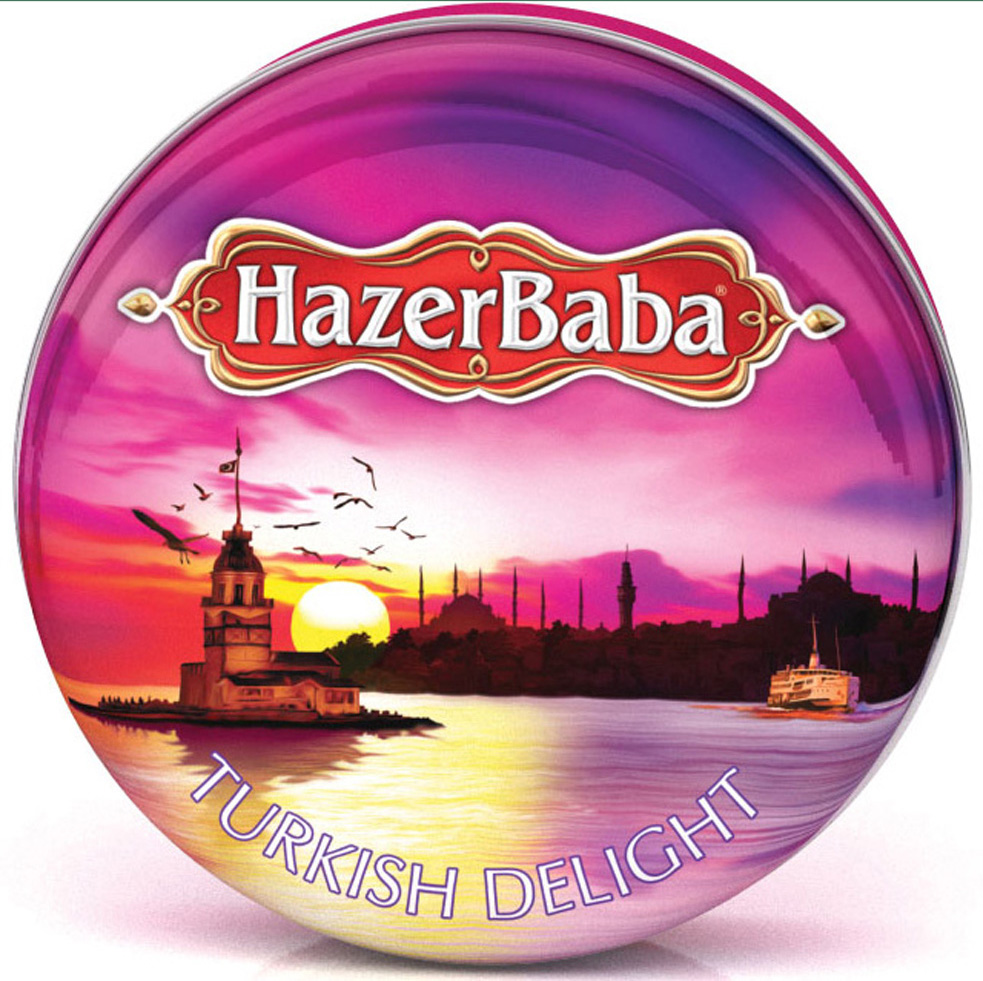 Hazer Baba Assorted Turkish Delight 227G Cigar Box