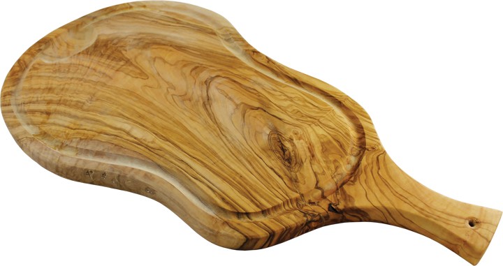 Rustic Olivewood Cheeseboard with Handle