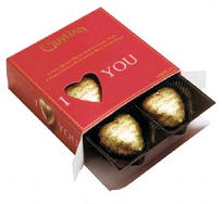 Guy Lian Praline Chocolate Hearts 50g 4pc (image 1)