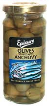 Epicure Anchovy Olives 240g (image 1)