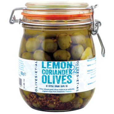 Olives et Al Lemon & Coriander Olives Kilner Jar