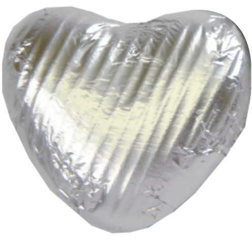 Storz Milk Chocolate Hearts in Silver Foil