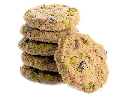 Teonis White Chocolate & Pistachio Oat Crumble Biscuits