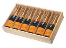Wooden Champagne Box For 6 Bottles
