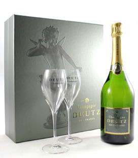 Deutz Champagne and Two Glasses Set 75cl