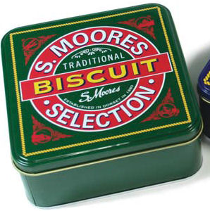 Moores Biscuits in Retro Tin 250g