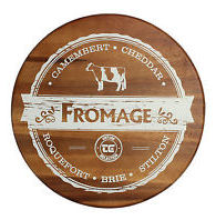 Tg Cheeseboard with Vintage Print - Round