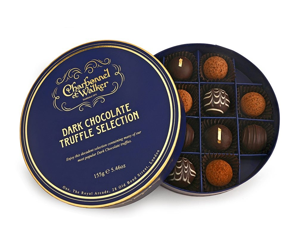 CHARBONNEL WALKER DARK CHOCOLATE TRUFFLES 155G