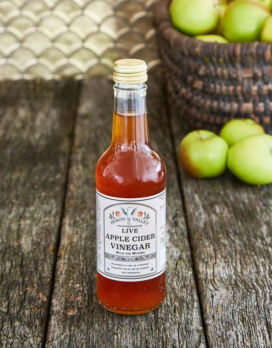 HERON VALLEY CIDER VINEGAR LIVE 330ML